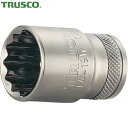 TRUSCO(トラスコ) ソケット 12角タイプ 差込角12.7 対辺10mm (1個) 品番：T4-10W