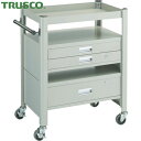 トラスコ TRUSCO コンビネーションワゴン 643X427XH880 1段・2段引出付 (1台) 品番:TCW-81DE