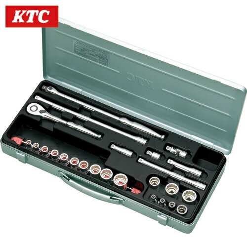 KTC(京都機械工具) 9.5sq.ソケットレンチセット[25点] (1S) 品番：TB317X