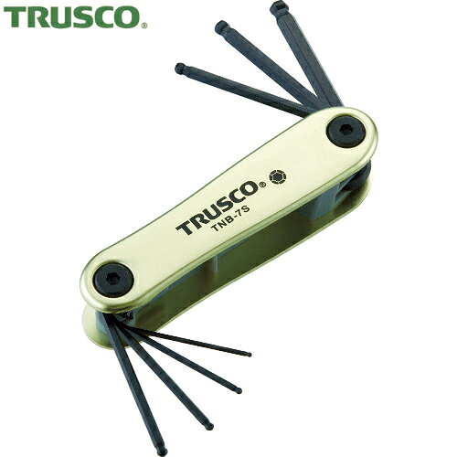 トラスコ TRUSCO ボールポイント六角棒レンチセット ナイフ式 (1S) 品番：TNB7S