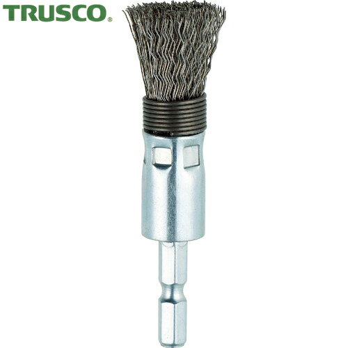 トラスコ TRUSCO 六角軸筒型ブラシΦ15X6.35 SUS 0.3スプリング付 (1本) 品番：TEBS6-15SUS
