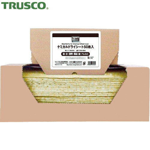 TRUSCO トラスコ ケミカルドライシート 380×480 （50枚入） （1箱） 品番：TCDS-3848
