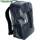 トラスコ TRUSCO 防水ターポリンデイパック ブラック (1個) 品番:TDYB-BK