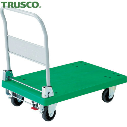 TRUSCO(トラスコ) 樹脂台車 グランカート 折りたたみ 718X468 ストッパー付 (1台) 品番：TP-701S