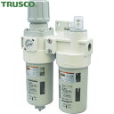 トラスコ TRUSCO エアフィルター レギュレーター FRLユニット 口径Rc1/2(2点セット) (1S) 品番:TACP403-15
