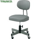 トラスコ TRUSCO 事務椅子 ビニールレザー張り グレー (1脚) 品番:T-80