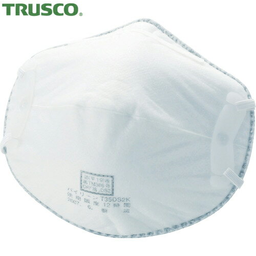 トラスコ TRUSCO 使い捨て防じんマスク DS2 活性炭入 （10枚入） (1箱) 品番：T35A-DS2KA