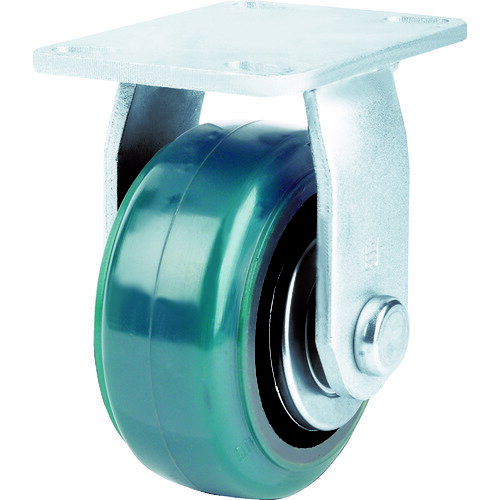 SAMSONG 高重荷重用キャスター 固定 耐熱ウレタン車100mm (1個) 品番：TP7240R-KPL-PCI