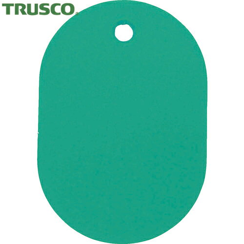 TRUSCO(トラスコ) 小判札 大 60X40mm 5枚入 緑 (1Pk) 品番：THFL-GN