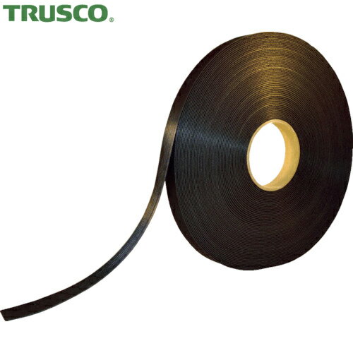 TRUSCO(トラスコ) 耐候性マジックバンド[[R下]]結束テープ幅20mmX長さ30m黒 (1巻) 品番：TMKT-20W-BK