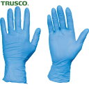 トラスコ TRUSCO 作業手袋 使い捨てニトリル手袋TGワーク 0.10 粉無青M 100枚 (1箱) 品番:TGNN10BM