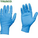 トラスコ TRUSCO 作業手袋 使い捨て天然ゴムTGワーク 0.10 粉付青S 100枚 (1箱) 品番:TGPL10BS