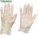トラスコ TRUSCO 作業手袋 ポリエチレン 使い捨て手袋 ウェーブカットタイプL (100枚入) (1箱) 品番:TGCPE025L