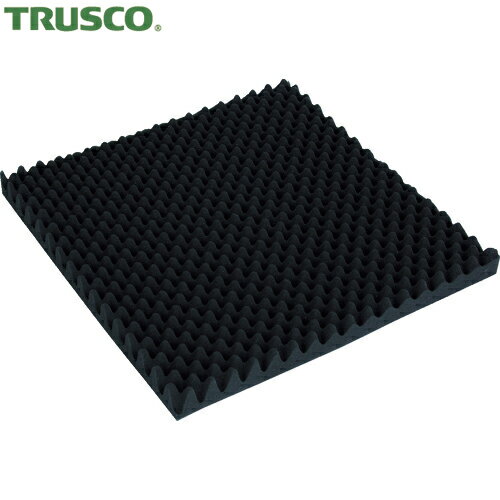 TRUSCO(トラスコ) 波状加工ウレタンスポンジシート ソフト 40厚 500X500mm (1枚) 品番：TKWS-4050
