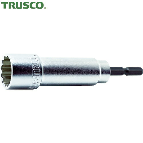 トラスコ TRUSCO 18Vインパクトドライバー対応 電動ドリル用12角ソケット 17mm 高耐久タイプ 差込角6.3..