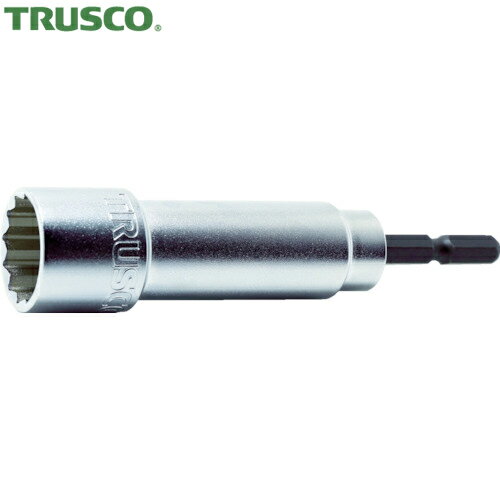 トラスコ TRUSCO 18Vインパクトドライバー対応 電動ドリル用12角ソケット 19mm 高耐久タイプ 差込角6.3..