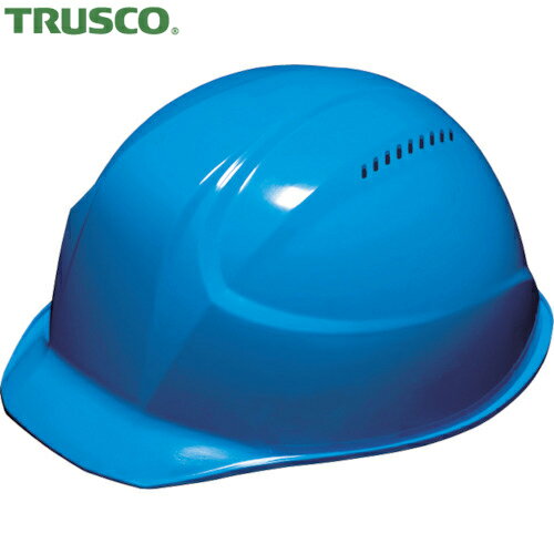TRUSCO トラスコ 超軽量ヘルメット“軽帽” 通気孔付 ブルー （1個） 品番：TD-AA17V-B