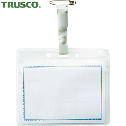 トラスコ TRUSCO 名前プレート 名札 回転名札 大サイズ 安全ピンタイプ (1枚) 品番：TTNF-C31