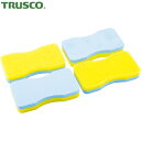 トラスコ TRUSCO 洗車 ワックス用スポンジ 角 4個 (1S) 品番:TWS2