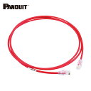 パンドウイット PANDUIT カテゴリ6A細径パッチコード 0.5m 赤 UTP28X0.5MRD (1本) 品番:UTP28X0.5MRD