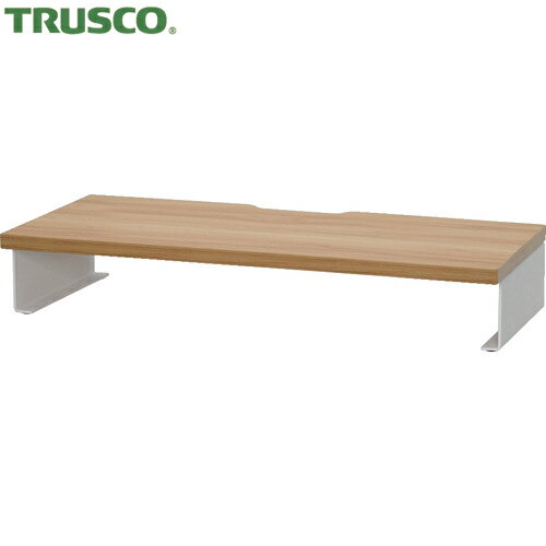 トラスコ TRUSCO 机上ラック ナチュラル天板 白脚 幅600 (1台) 品番：TSLDR-600NA-W