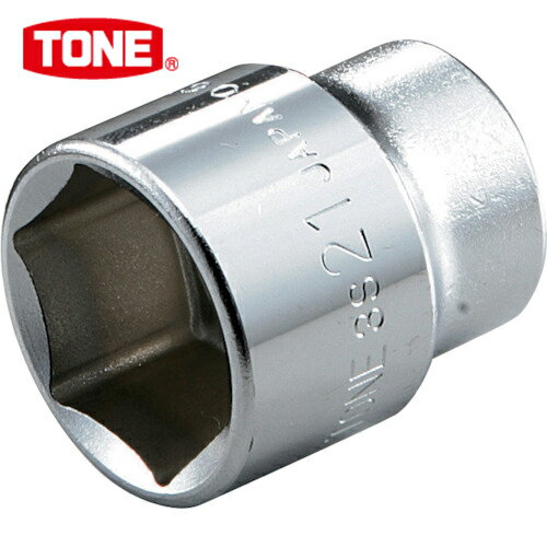 TONE トネ ソケット（6角） 対辺寸法16mm 全長29mm (1個) 品番：3S-16