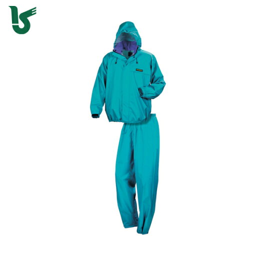 カジメイク 雨具 合羽 カッパ レインスーツ オールマインドスーツ ターコイズ M (1着) 品番:3250-53-M カジメイク 雨具 合羽 カッパ レインスーツ オールマインドスーツ ターコイズ M (1着) 品番:3250-53-M