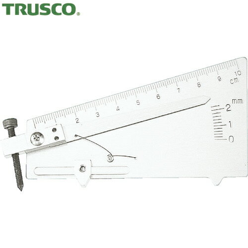 TRUSCO(トラスコ) 溶接ゲージ 精密アンダーカット測定用 1目盛0.2mm (1個) 品番：TWGU-2S