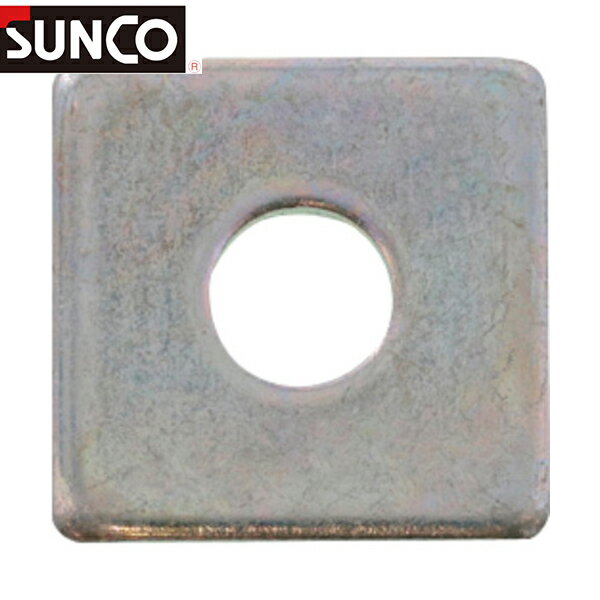 SUNCO クロメ-ト角座金(大形角(3/8)M10X32X2.3(100個入) (1箱) 品番：W ...