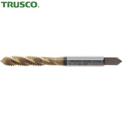 トラスコ TRUSCO チタンコーティングスパイラルタップ M6×1.0 (1本) 品番：T-TIN-SP-M6X1.0