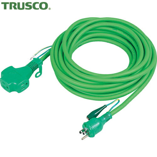 TRUSCO(トラスコ) トリプルポッキン極太ソフト電線 緑 (1本) 品番：TTP-10E GN
