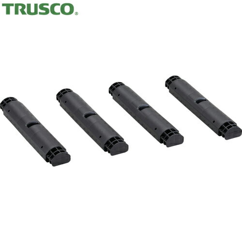 トラスコ TRUSCO プラ棚用 脚のみ4本セット 高さ372mm用 つや消しブラック (1S) 品番：TPT-372K-MBK