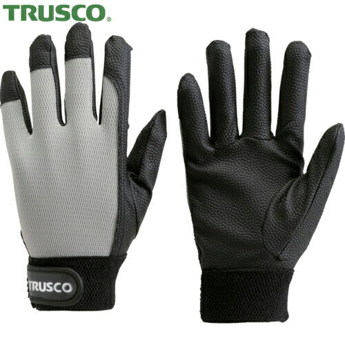 TRUSCO(トラスコ) PU厚手手袋 Mサイズ グレー (1双) TPUG-G-M