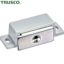 トラスコ TRUSCO 木製家具の扉開き止め等に マグネットキャッチ(横型) 樹脂製 L50mm 白 (1個) 品番:TSM-75P-W