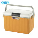 SANKA サンカ クーラーボックス ワンプッシュ開閉 ベリアスクーラー 17L ホワイト/イエロー (1個) 品番:VAC-17WH/YE
