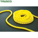 トラスコ TRUSCO 束線チューブ スパイラルチューブ 10m 結束径12.0〜35.0 黄 (1巻) 品番:TSP15Y