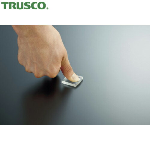 トラスコ TRUSCO 耐震マット 地震対策 耐震・防振・防音Gマット 25×25mm 4個 透明 (1袋) 品番：TR-GM25-TM