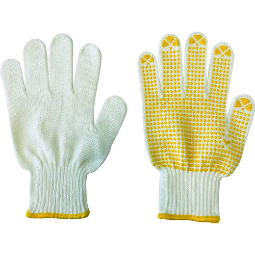 ミタニ すべり止め 作業手袋 お買得スベリ止め12双組（中国製）黄 (1Dz) 品番：230027