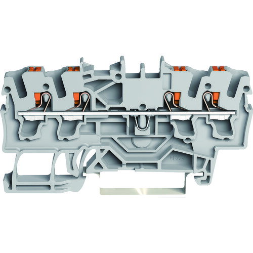 ワゴ WAGO プッシュボタン操作タイプ スプリング式中継端子台2202シリーズ4線式用 (1個) 品番：2202-14..