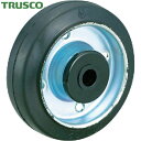 トラスコ TRUSCO キャスター TYSシリーズ 車輪のみ ゴム 125Φ (1個) 品番:TYSW-125(4)
