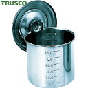 トラスコ TRUSCO ステンレスタンク ステンレスポット蓋付 80×80 0.38L 手ナシ (1個) 品番:TSH-4608