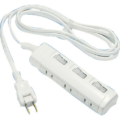 Panasonic パナソニック ザ・タップスイッチe 3コ口 1.5m (1個) 品番：WHS26235WP