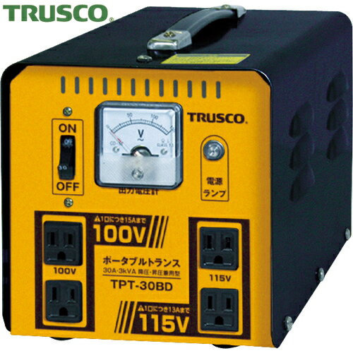 ȥ饹 TRUSCO ݡ֥ȥ 30A 3kVA ߰ѷ (1) ֡TPT-30BD