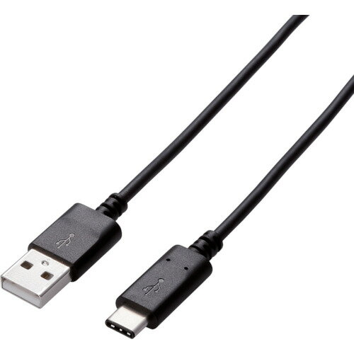 エレコム USB2.0ケーブル A-Cタイプ 認証品 3A出力 1.5m (1本) 品番：U2C-AC15NBK