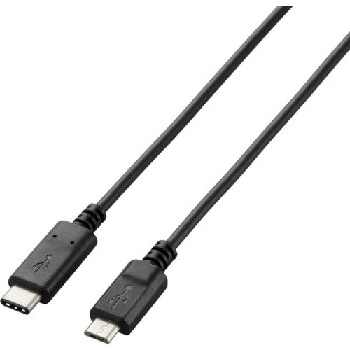 エレコム USB2.0ケーブル C-microBタイプ 認証品 3A出力 1.0m (1本) 品番：U2C-CMB10NBK