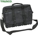 トラスコ TRUSCO ツールバッグ 390×210×300 22ポケット ブラック色 (1個) 品番:TTB-400R-BK