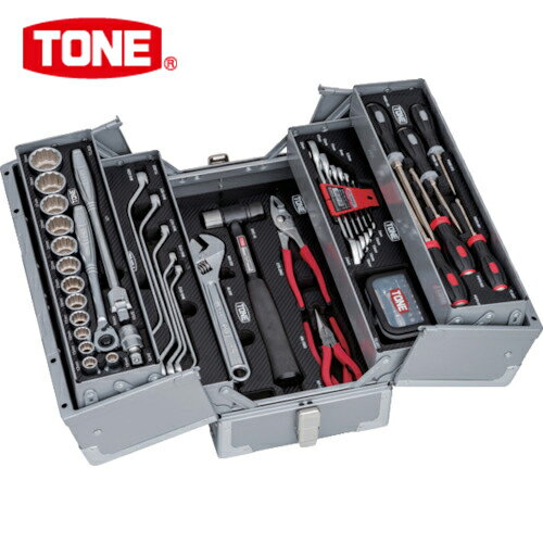TONE トネ 整備用工具セット ツールセット （シルバー仕様） 間口433×奥行220×高さ240mm (1S) 品番：TSST430SV