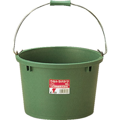 リス興業 土木バケツ ウルトラバケツ 10L柄付 (1個) 品番：UT-B10