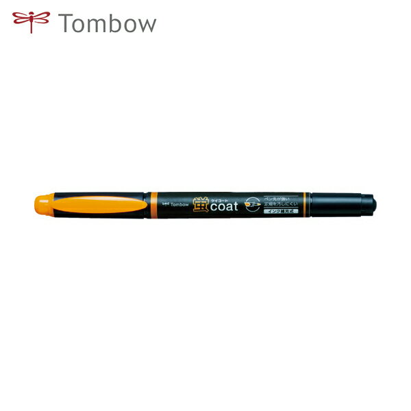 トンボ鉛筆 Tombow 蛍光ペン 蛍光マーカー蛍COAT 橙 (1本) 品番:WA-TC93