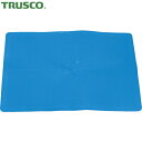 トラスコ TRUSCO 切削油など油での滑り事故防止 HYPER V ノンスリップマット 青 650×450 (1枚) 品番:TVMAT-B
